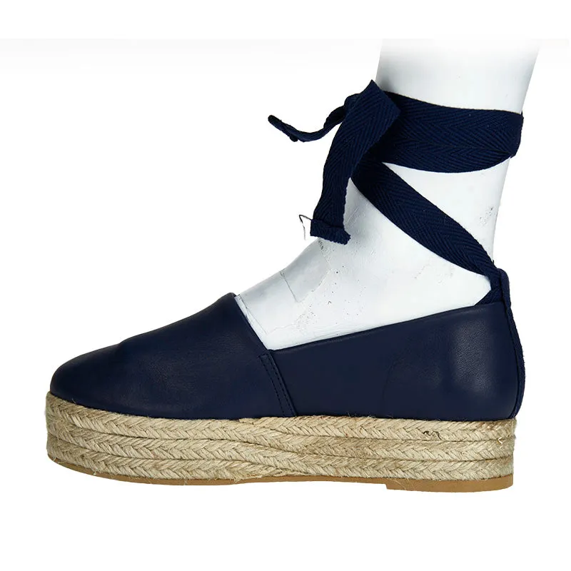 Calista Espadrille - Navy - Sample Size 37